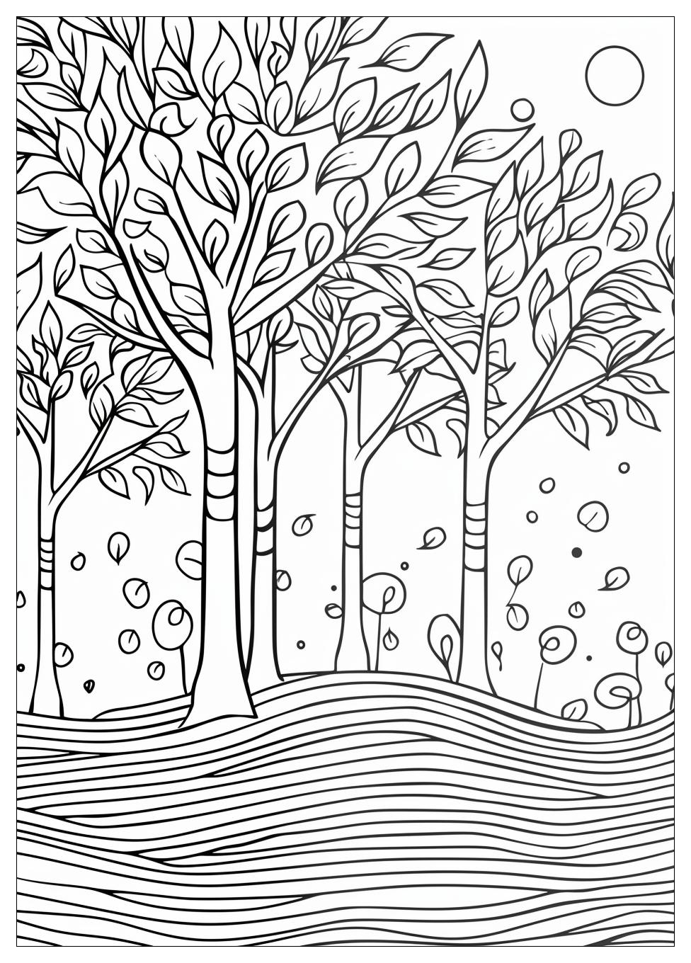 Tree Coloring Pages-5