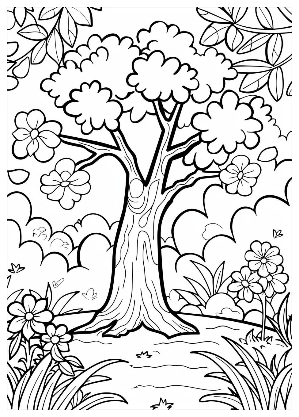 Tree Coloring Pages-7