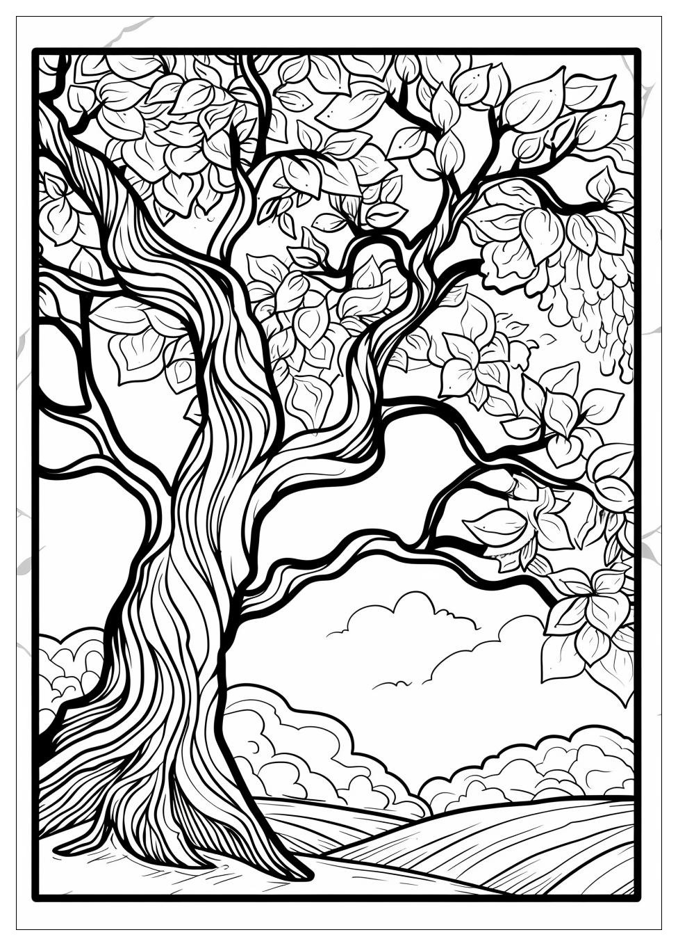 Tree Coloring Pages-9