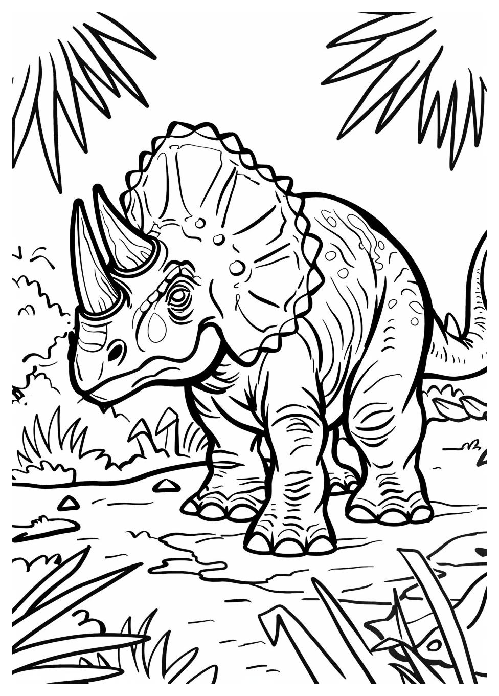 Triceratops Coloring Pages-1