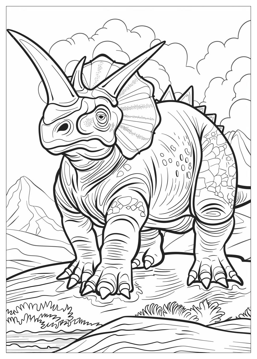 Triceratops Coloring Pages-10