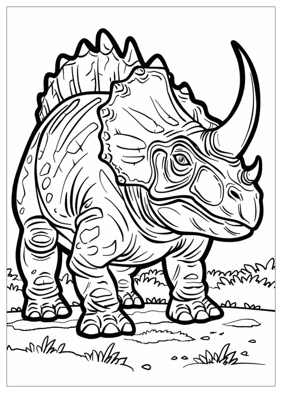 Triceratops Coloring Pages-11