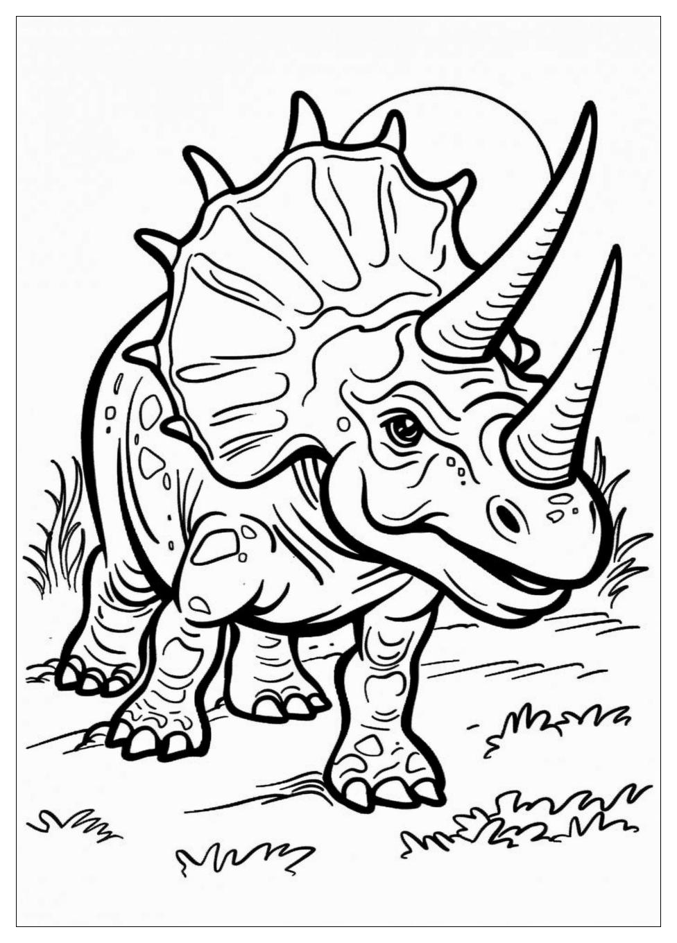 Triceratops Coloring Pages-12