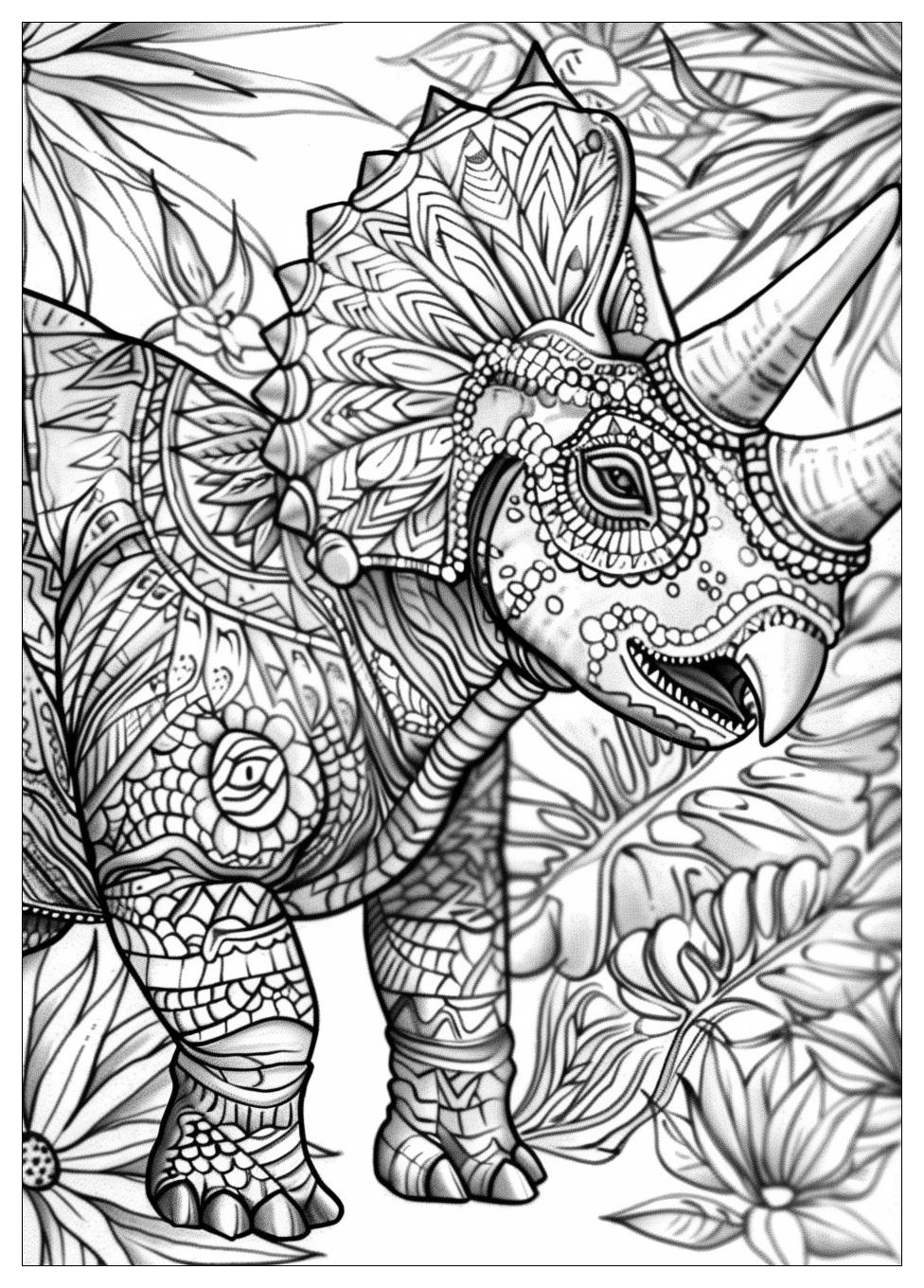 Triceratops Coloring Pages-13