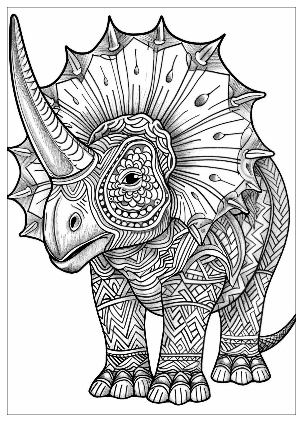 Triceratops Coloring Pages-14