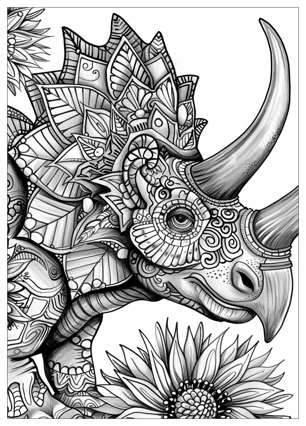 Triceratops Coloring Pages-15