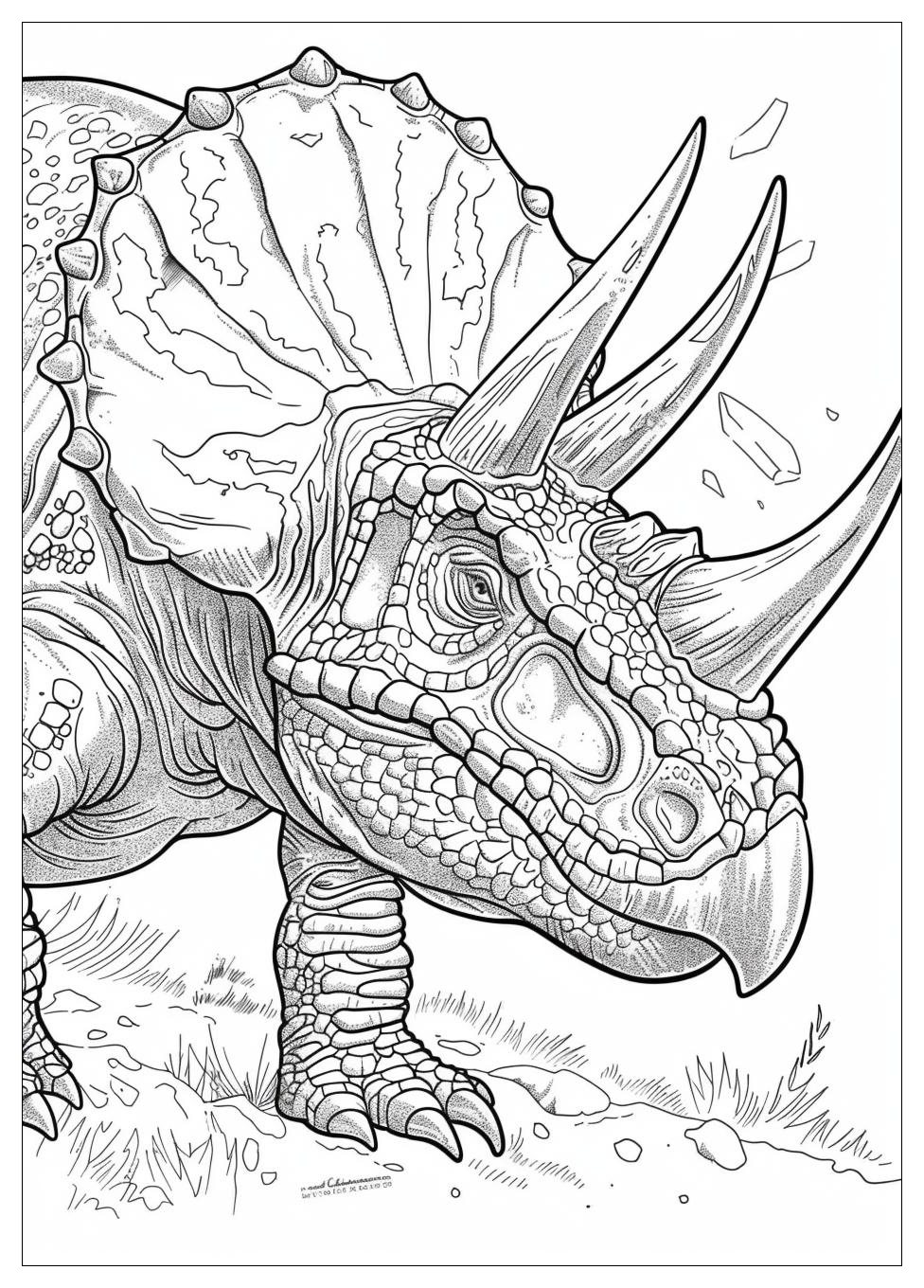 Triceratops Coloring Pages-16