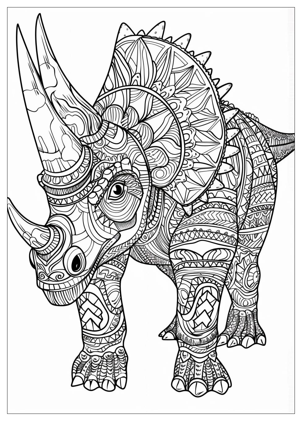 Triceratops Coloring Pages-17