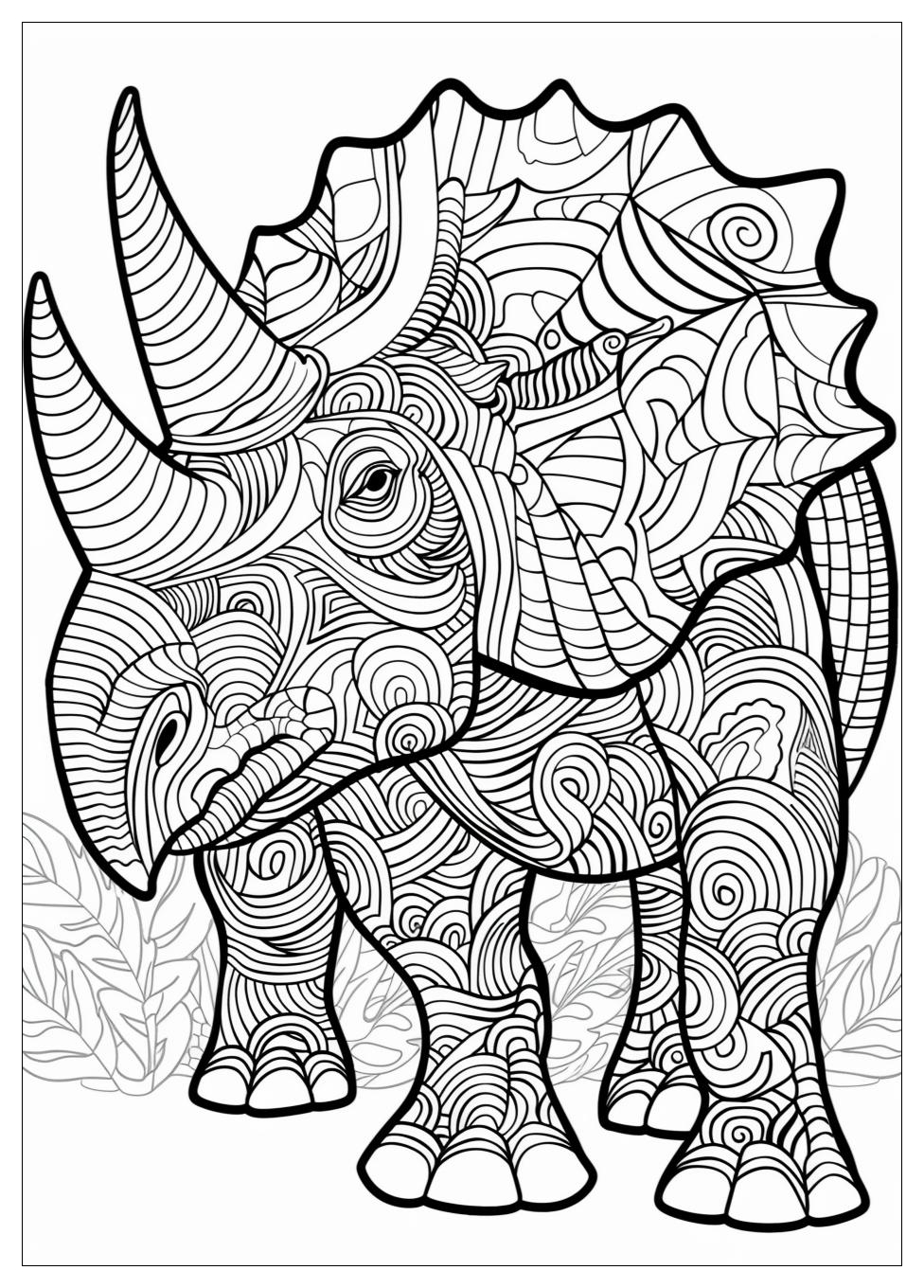 Triceratops Coloring Pages-19