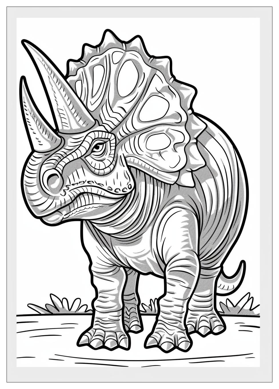 Triceratops Coloring Pages-2