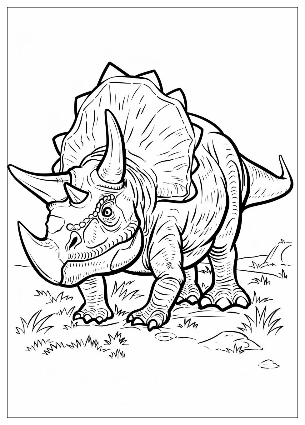 Triceratops Coloring Pages-3