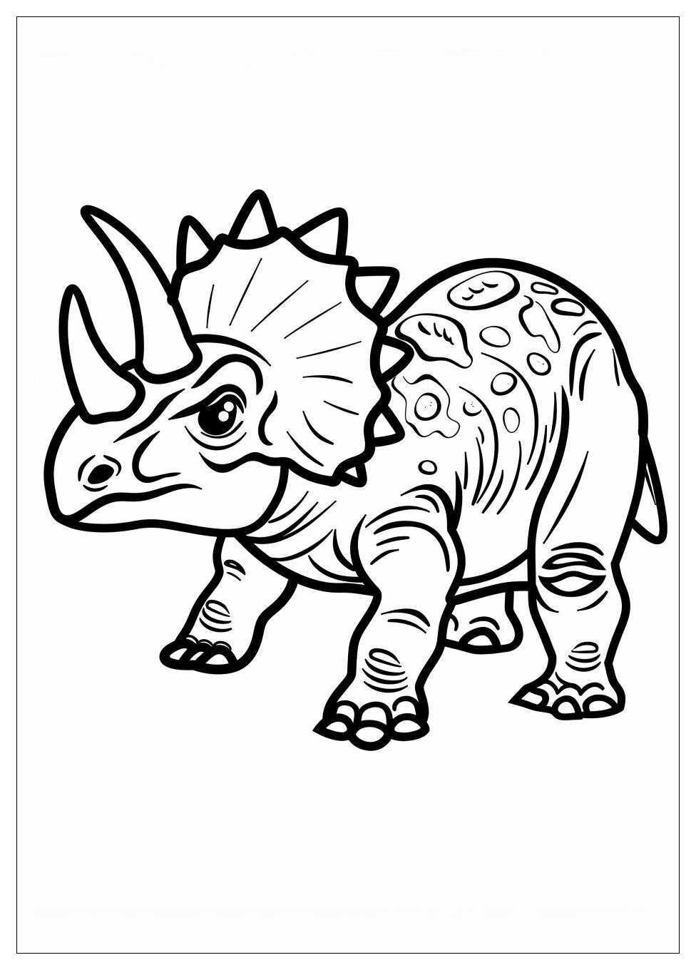 Triceratops Coloring Pages-4