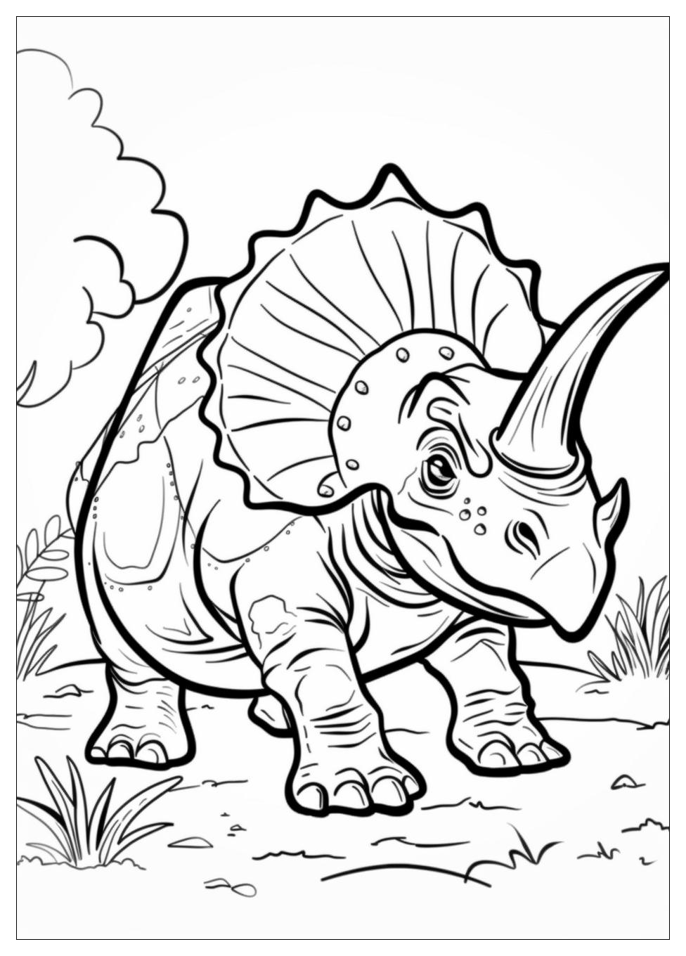 Triceratops Coloring Pages-5