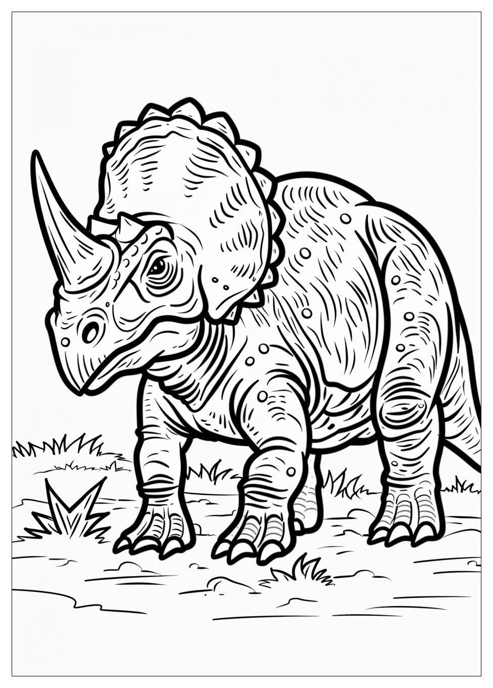 Triceratops Coloring Pages-7