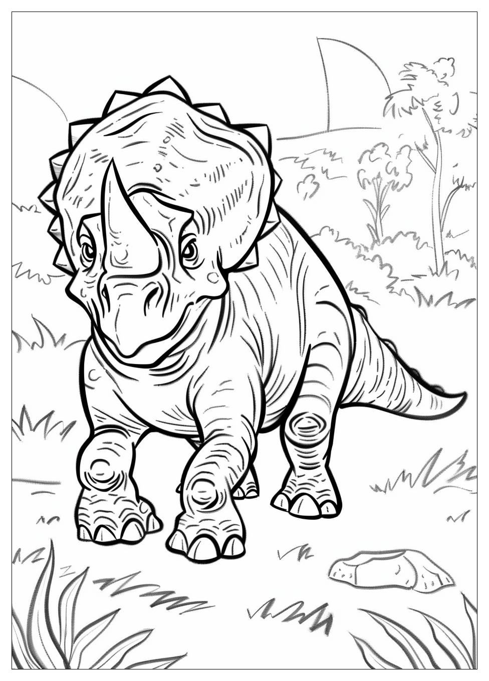 Triceratops Coloring Pages-8