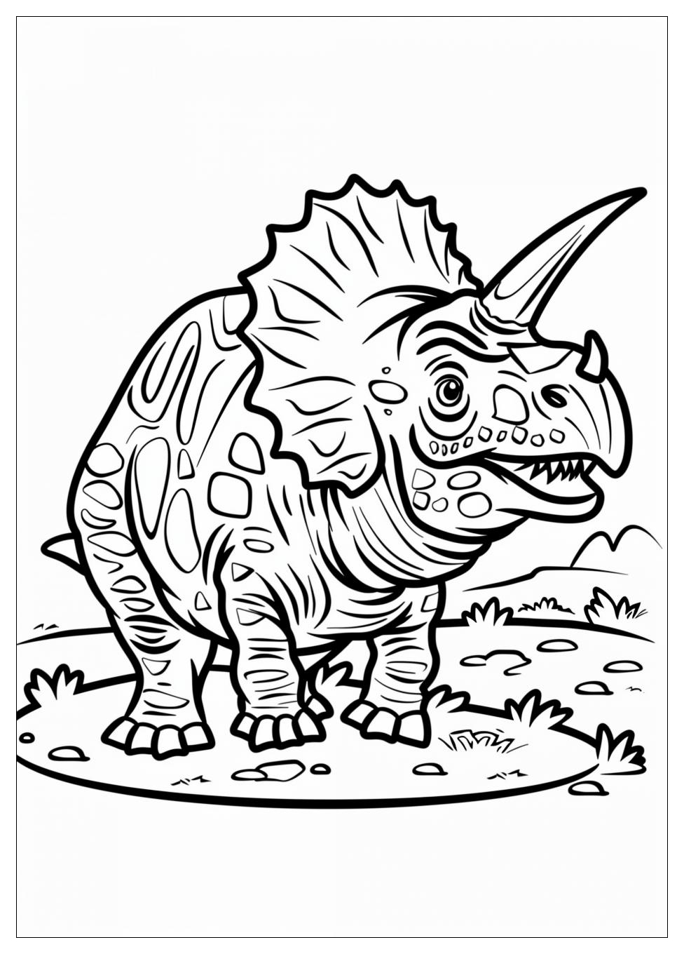 Triceratops Coloring Pages-9