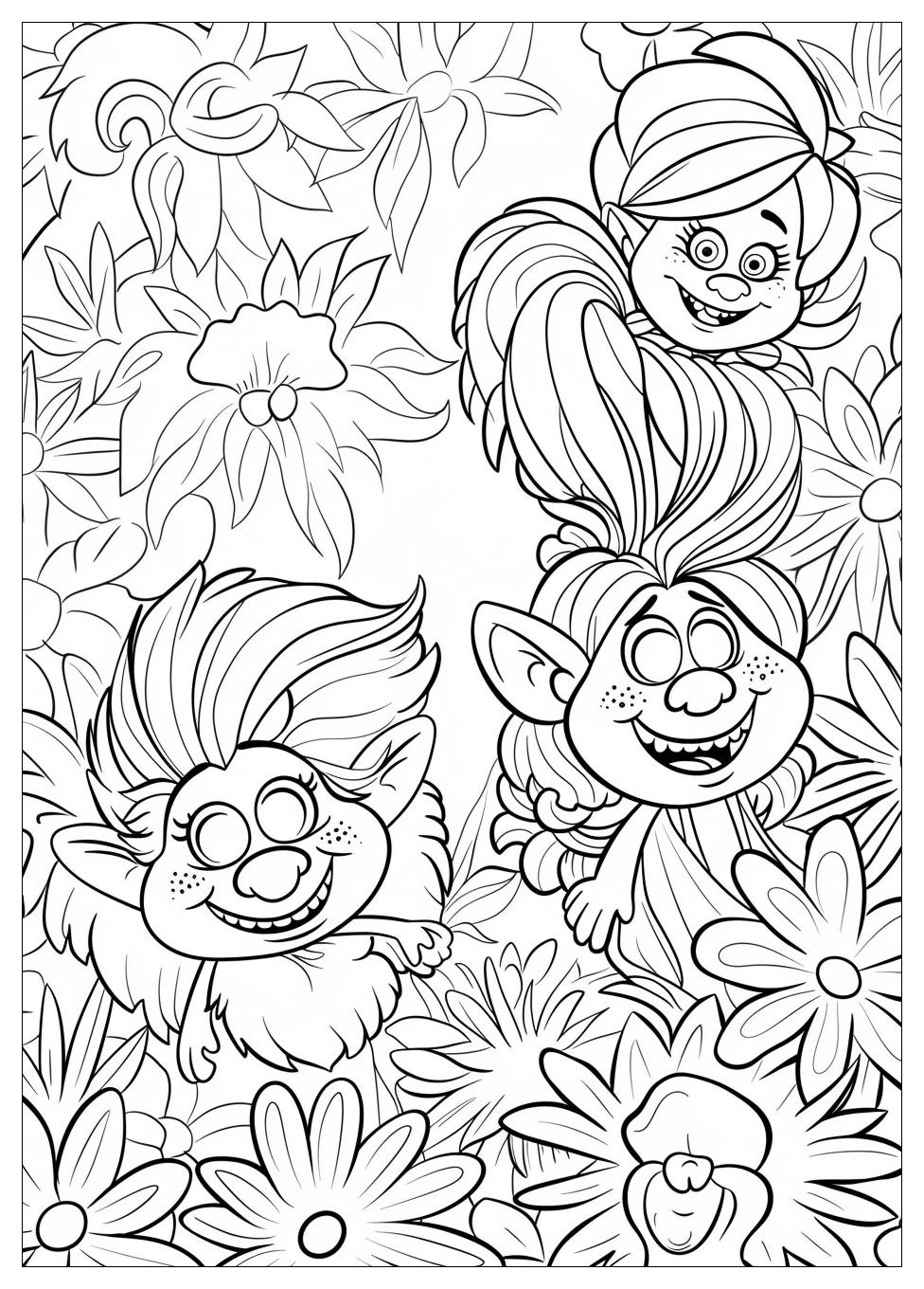 Trolls Coloring Pages-11