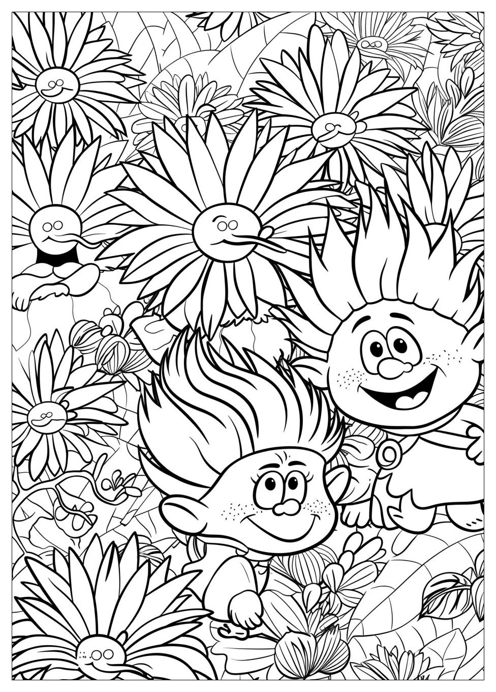 Trolls Coloring Pages-3