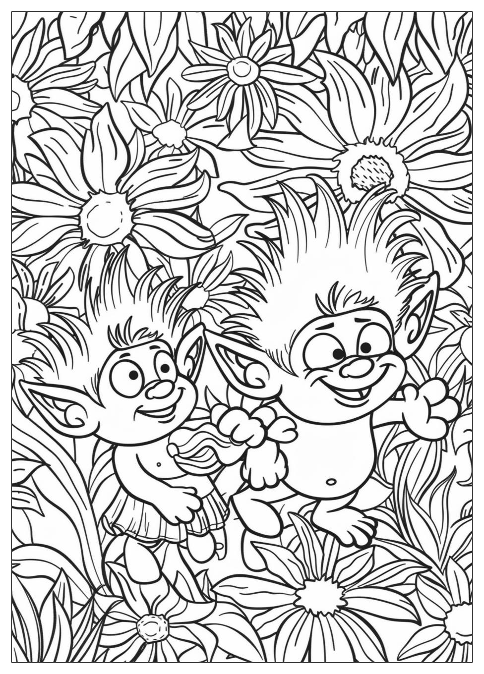 Trolls Coloring Pages-4