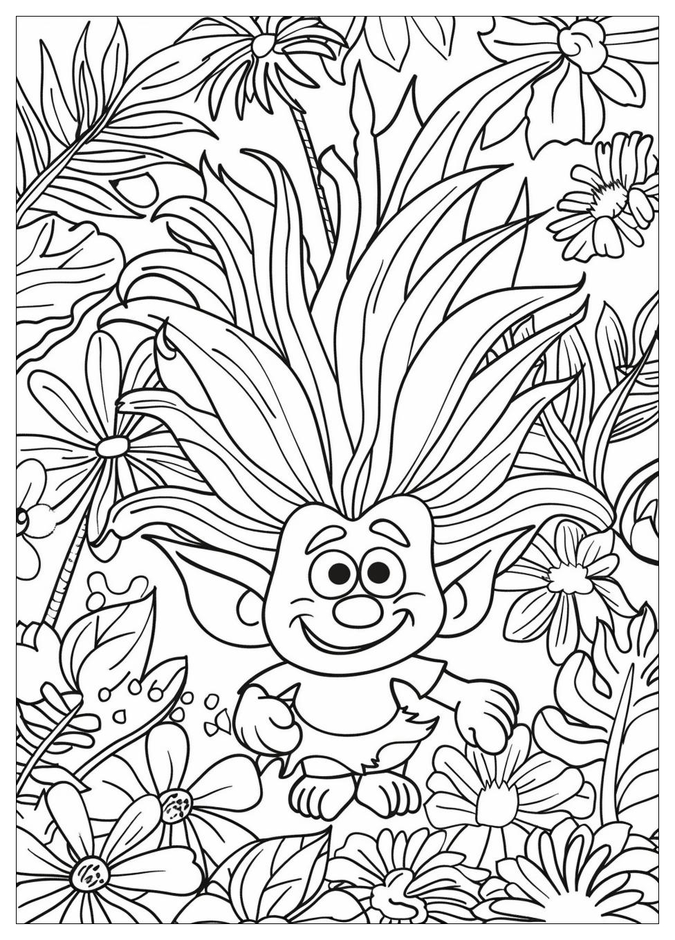 Trolls Coloring Pages-8