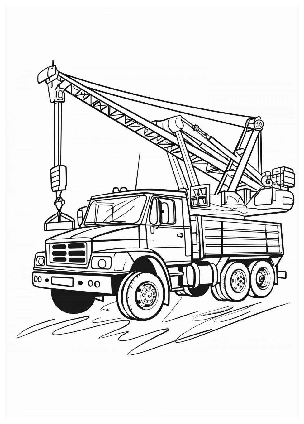 Truck Crane Coloring Pages-10