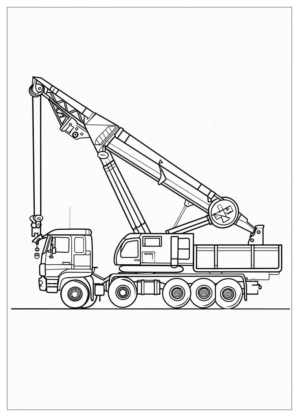 Truck Crane Coloring Pages-11