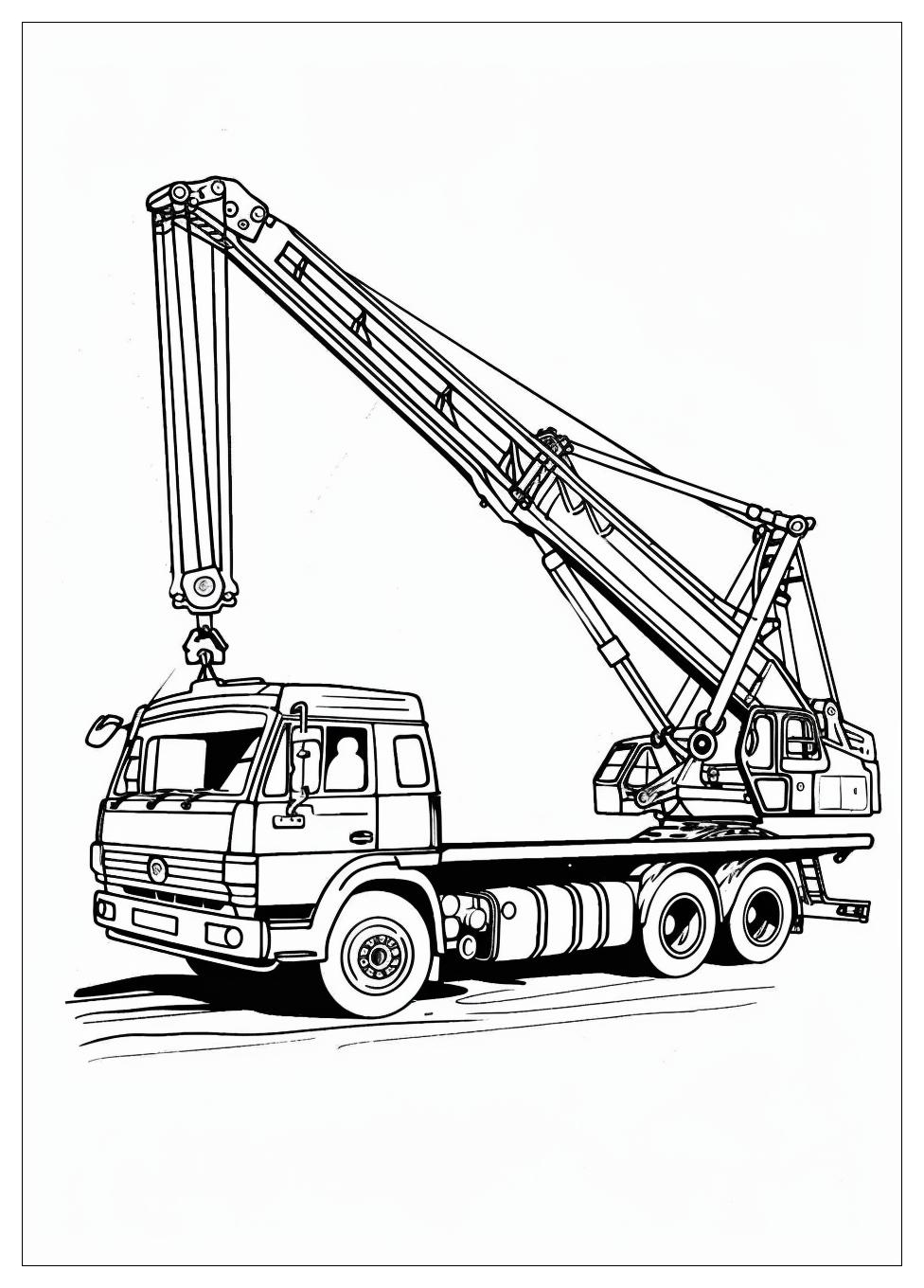 Truck Crane Coloring Pages-12