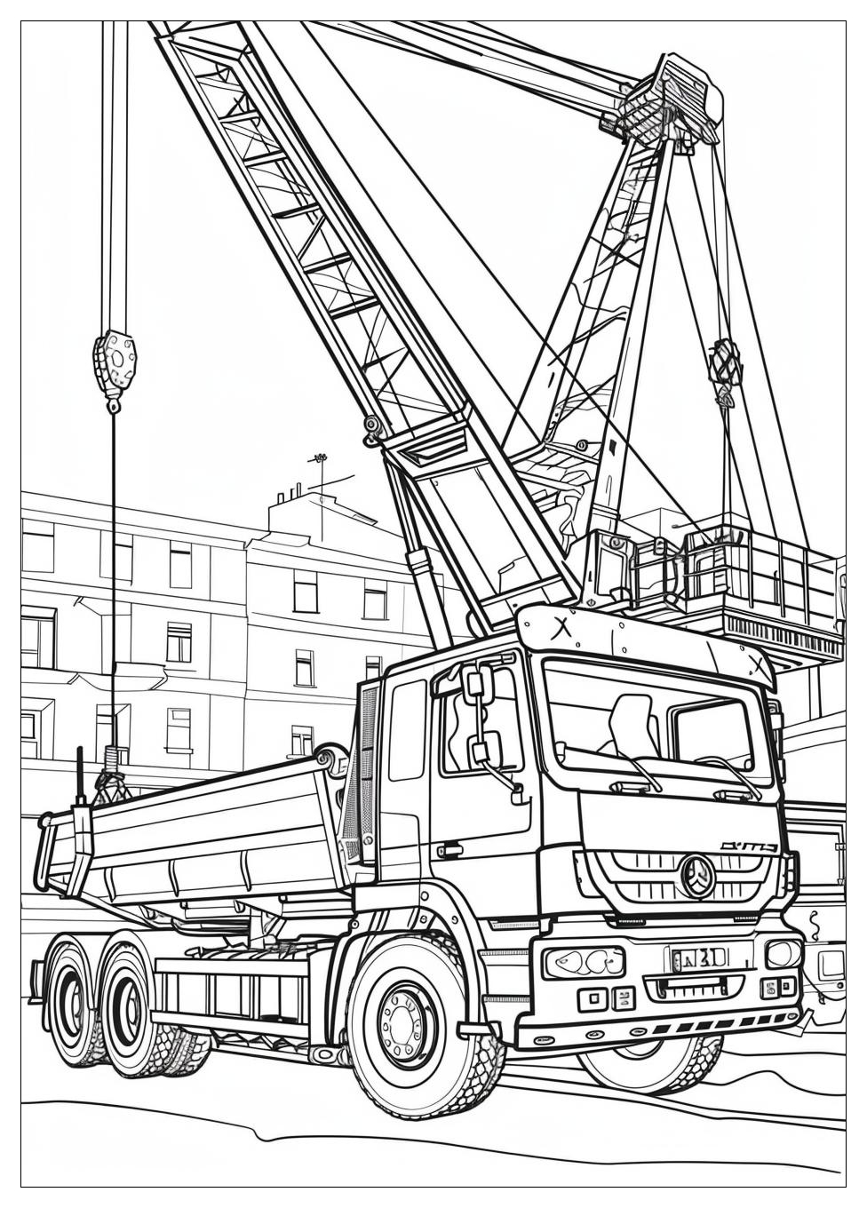 Truck Crane Coloring Pages-13