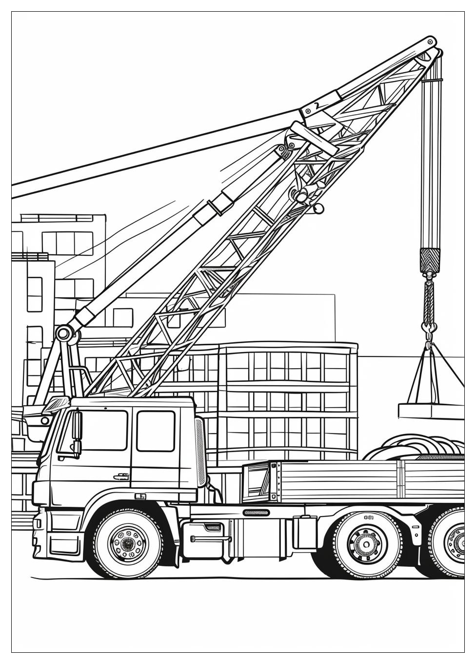 Truck Crane Coloring Pages-14