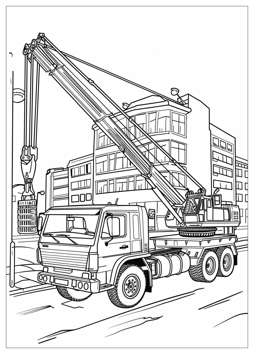 Truck Crane Coloring Pages-16