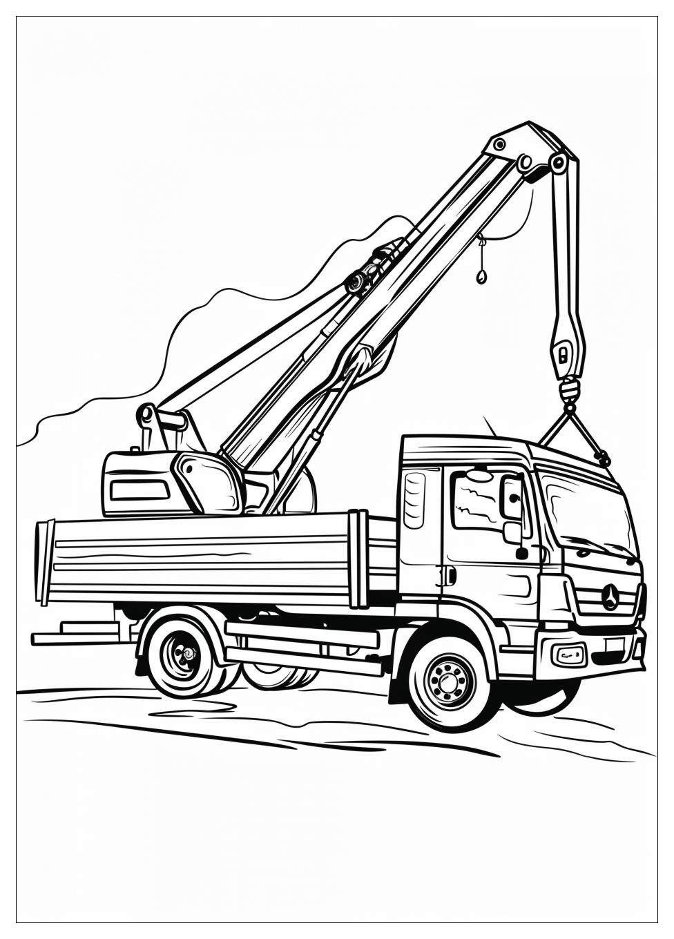 Truck Crane Coloring Pages-18