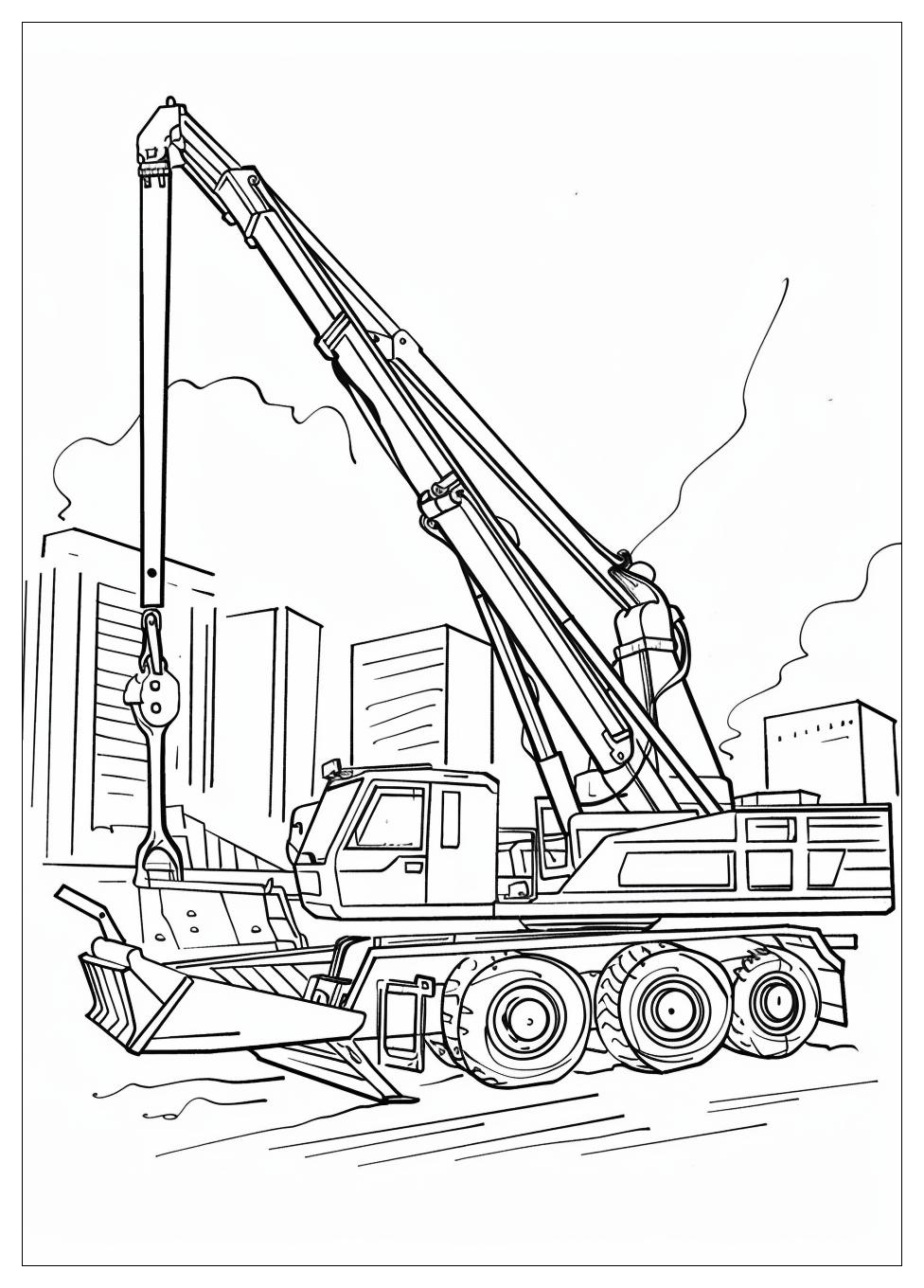 Truck Crane Coloring Pages-19