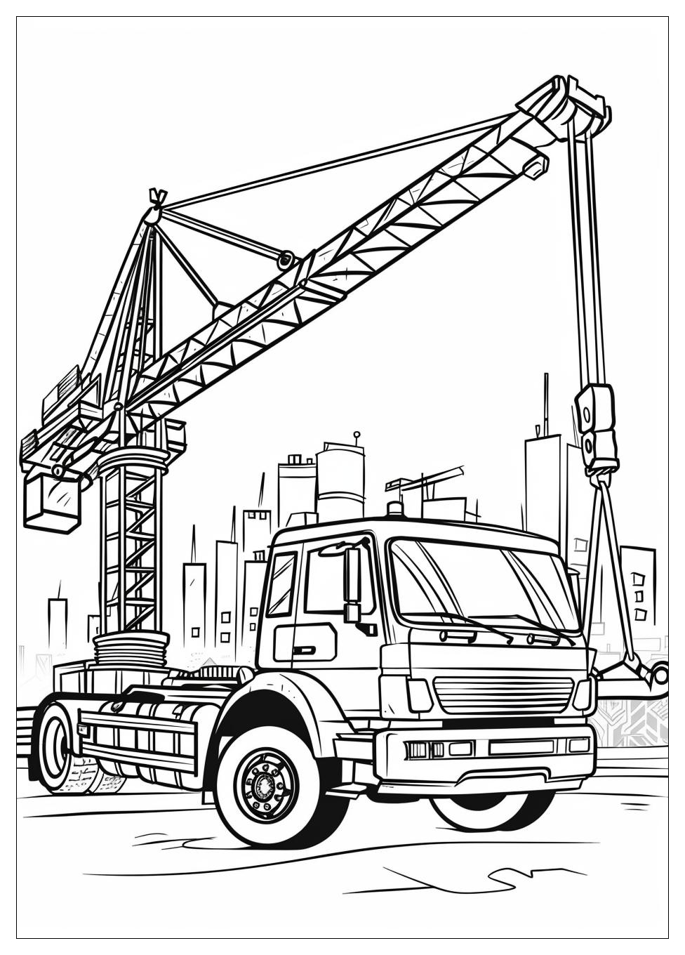 Truck Crane Coloring Pages-20