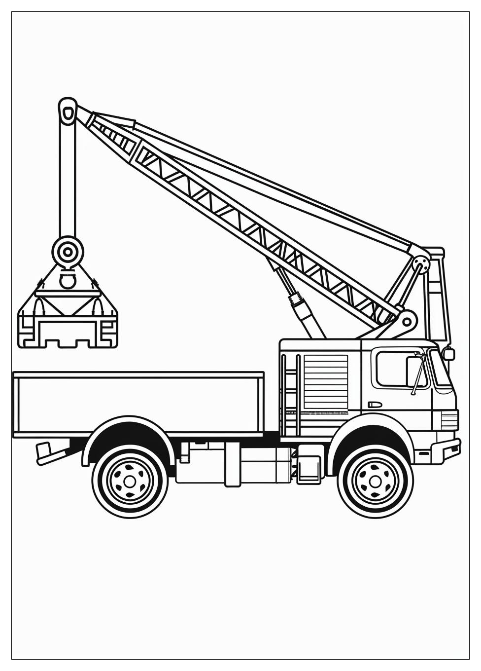 Truck Crane Coloring Pages-4