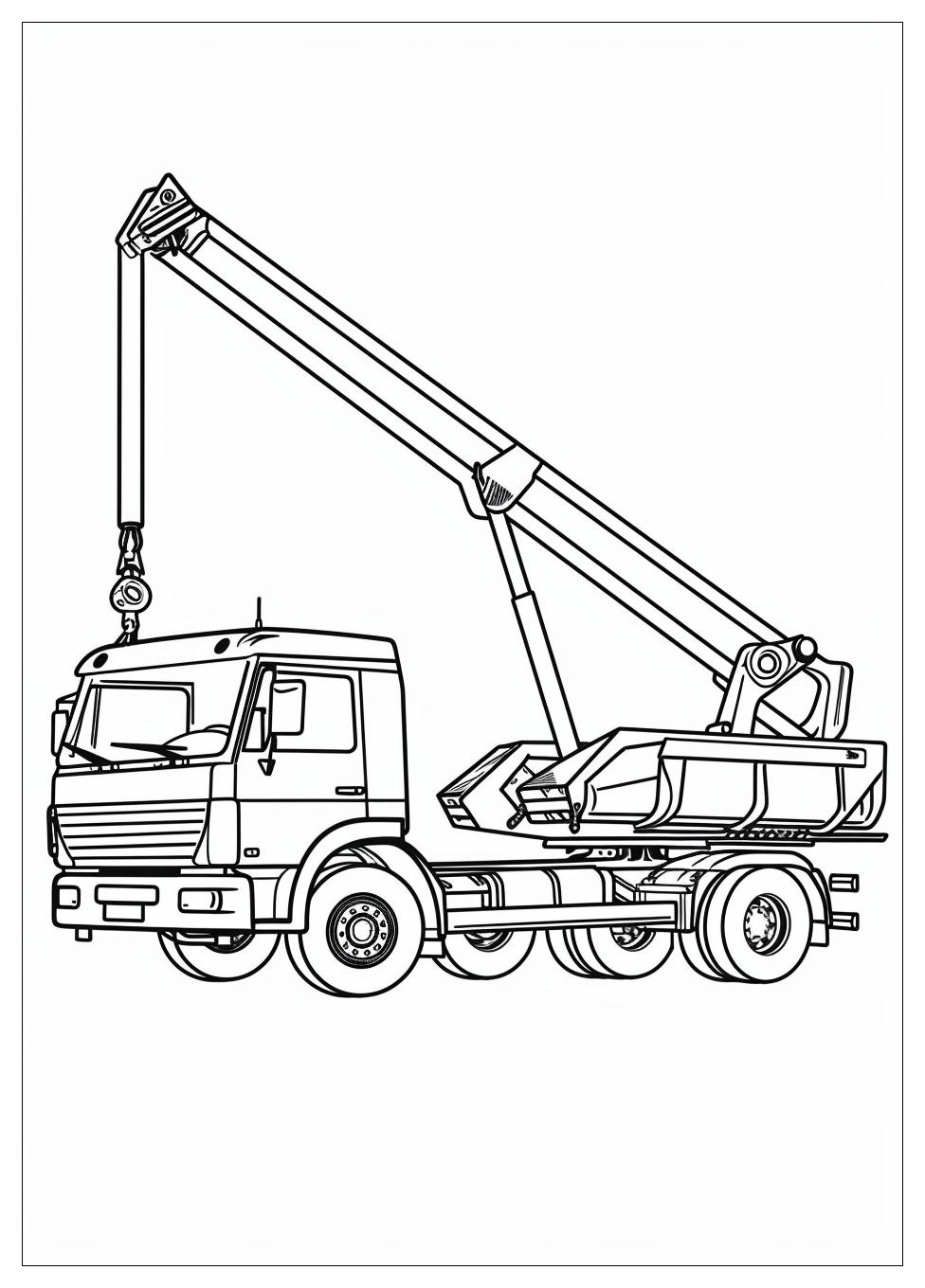 Truck Crane Coloring Pages-5