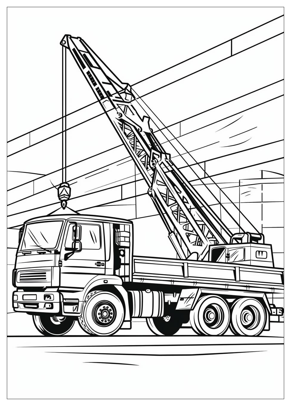 Truck Crane Coloring Pages-6