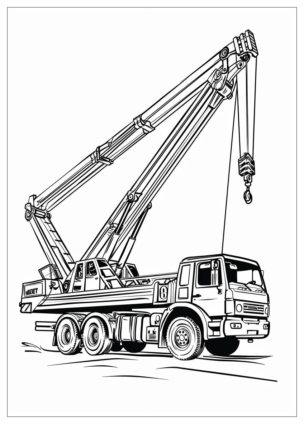 Truck Crane Coloring Pages-7