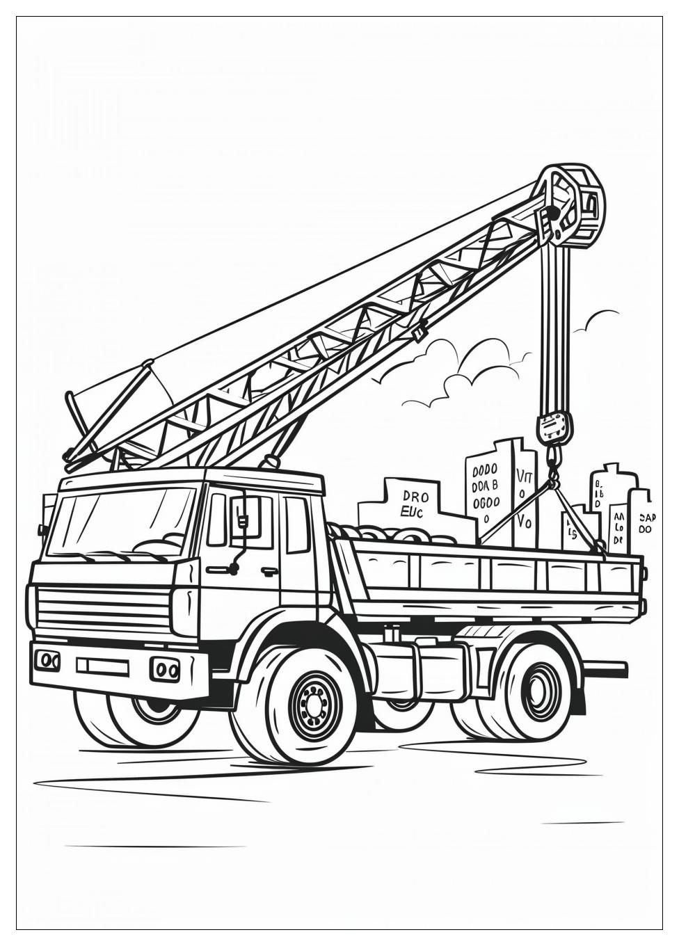 Truck Crane Coloring Pages-8