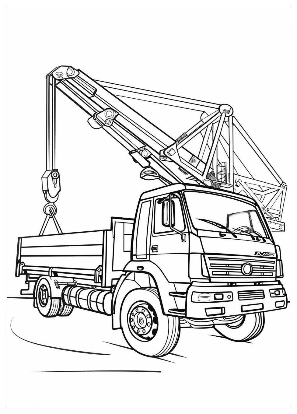 Truck Crane Coloring Pages-9