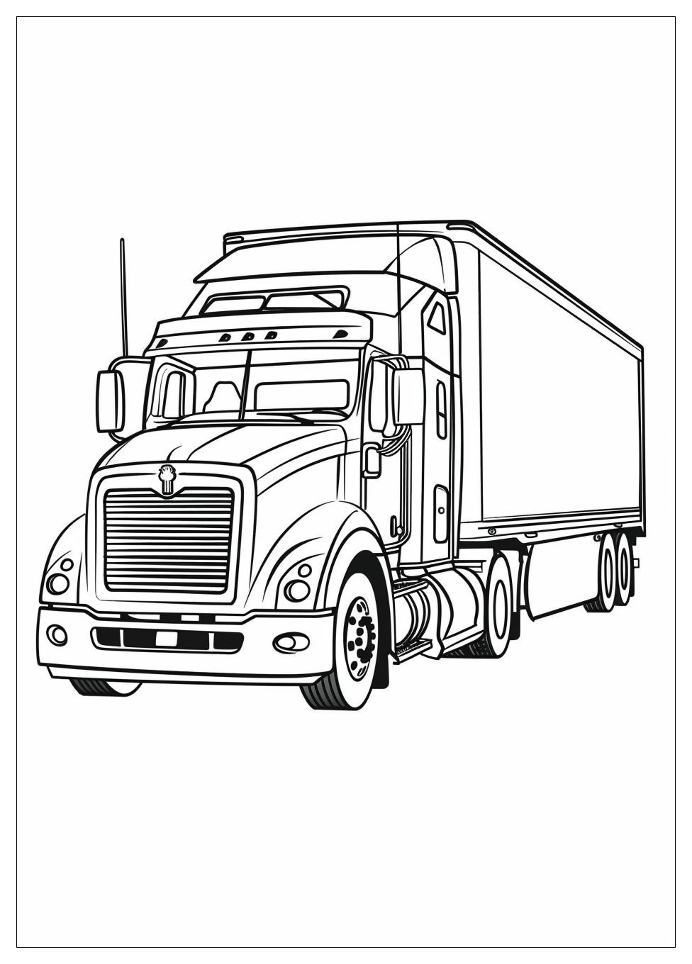 Truck coloring pages-14