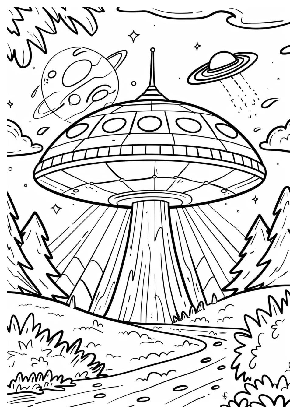 UFO Coloring Pages-1