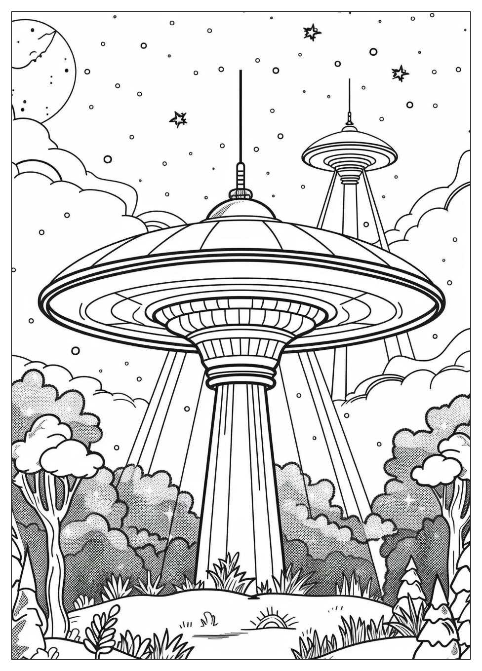 UFO Coloring Pages-11