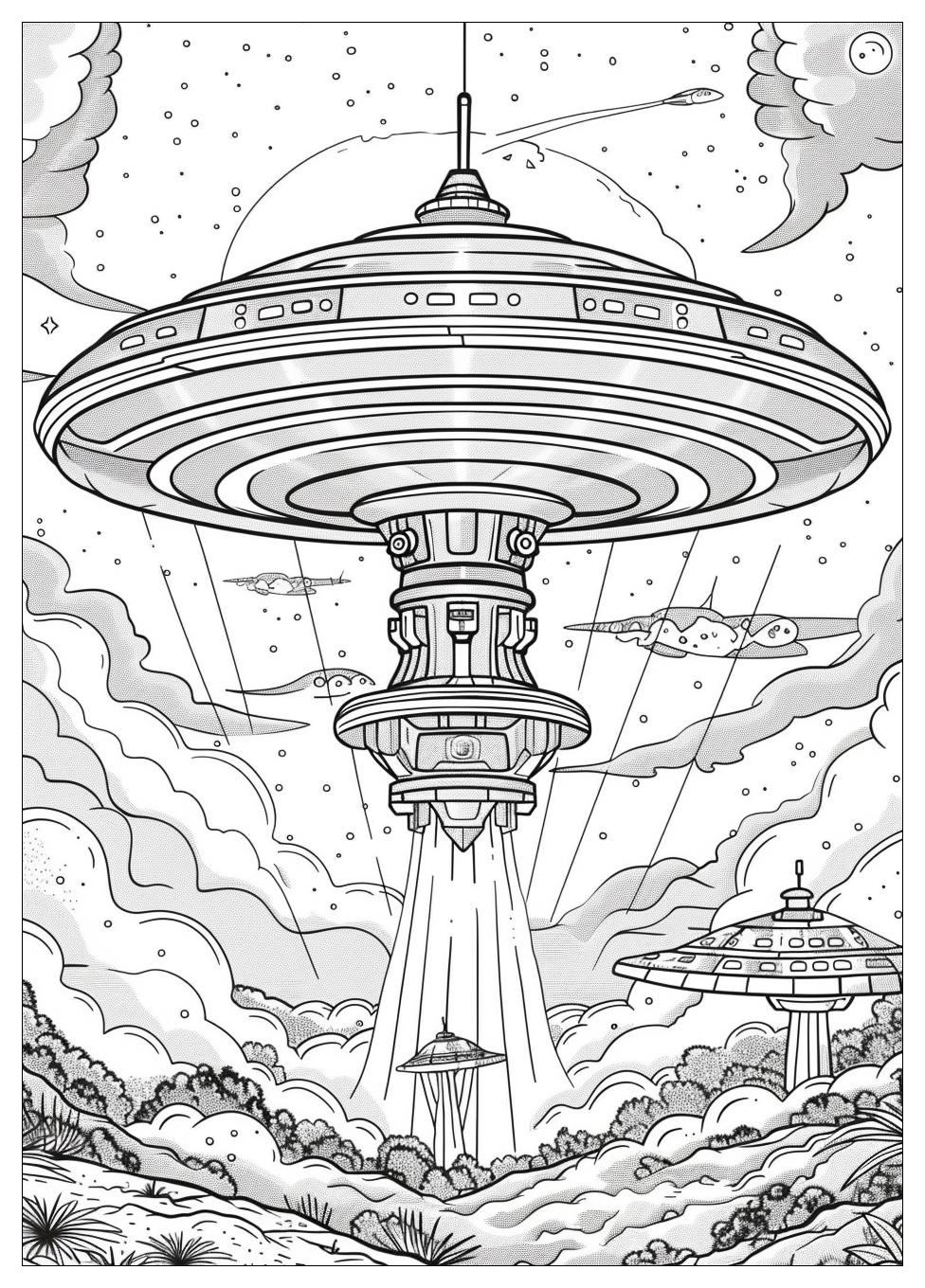 UFO Coloring Pages-13