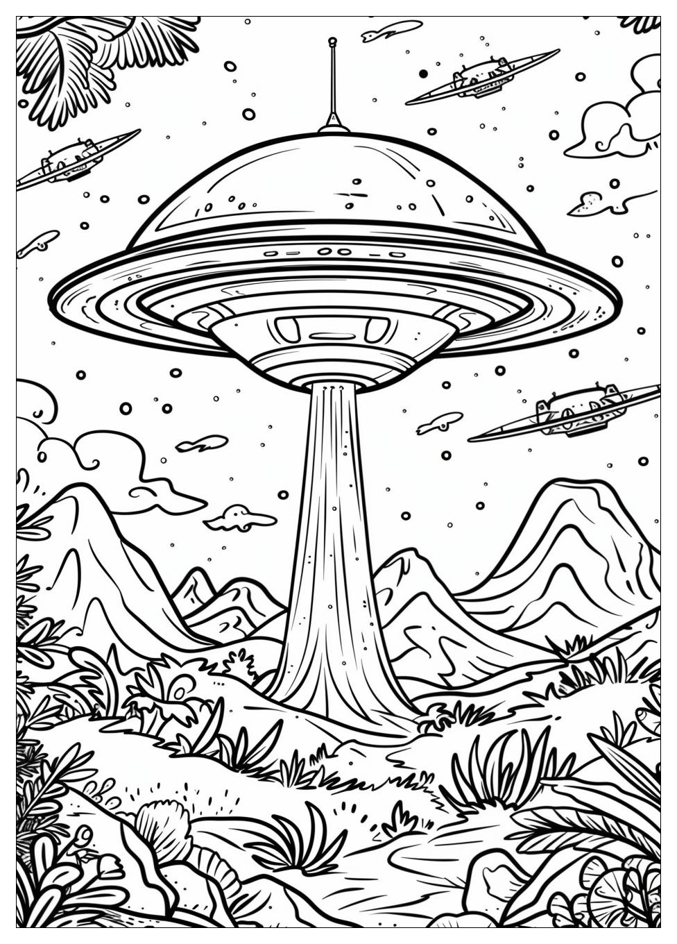 UFO Coloring Pages-14