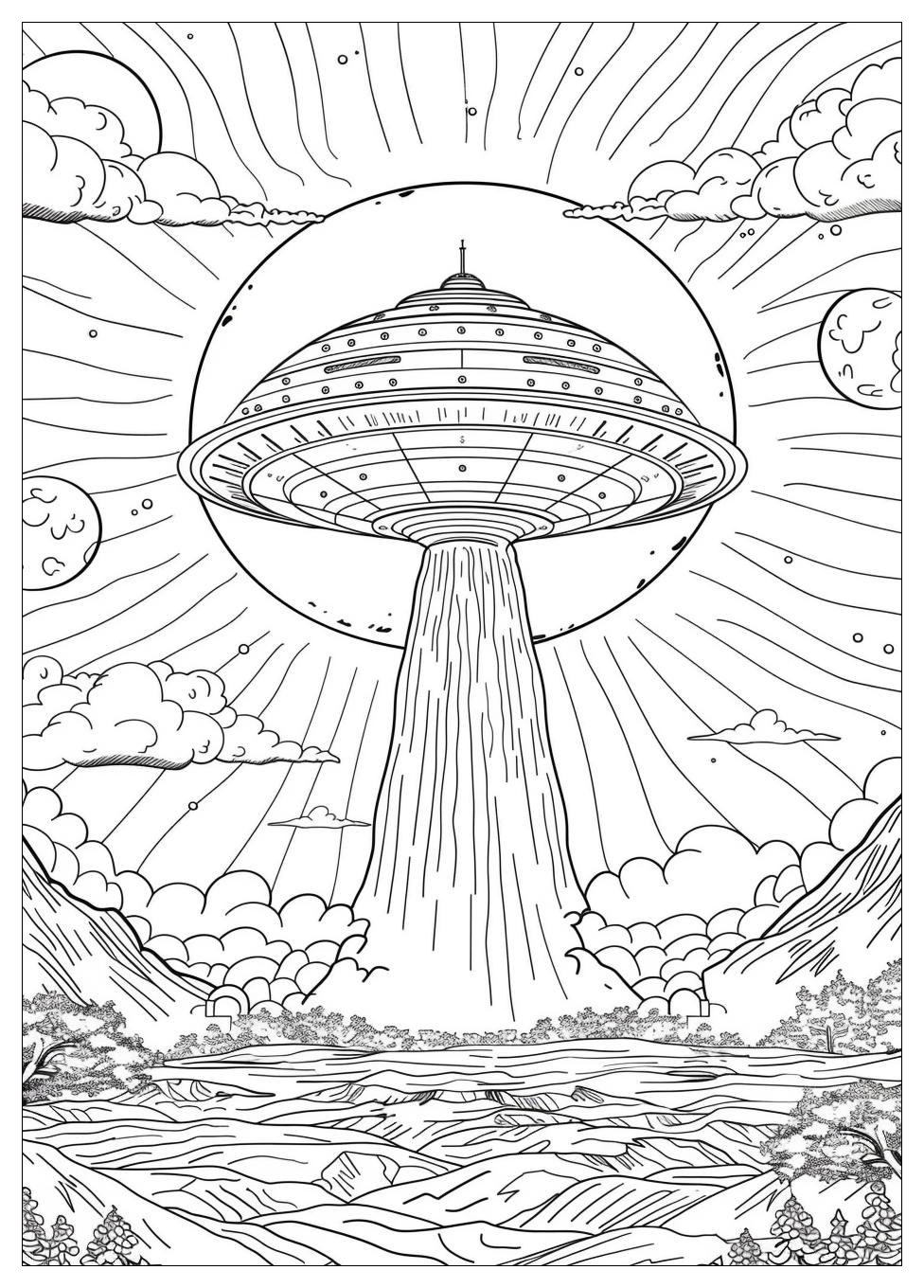 UFO Coloring Pages-16