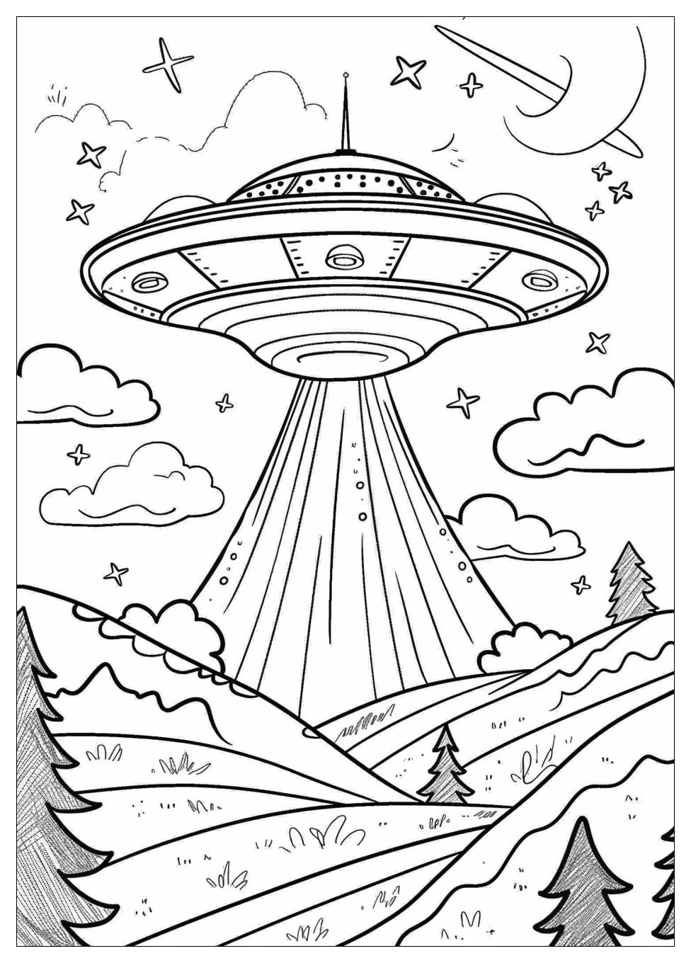 UFO Coloring Pages-7