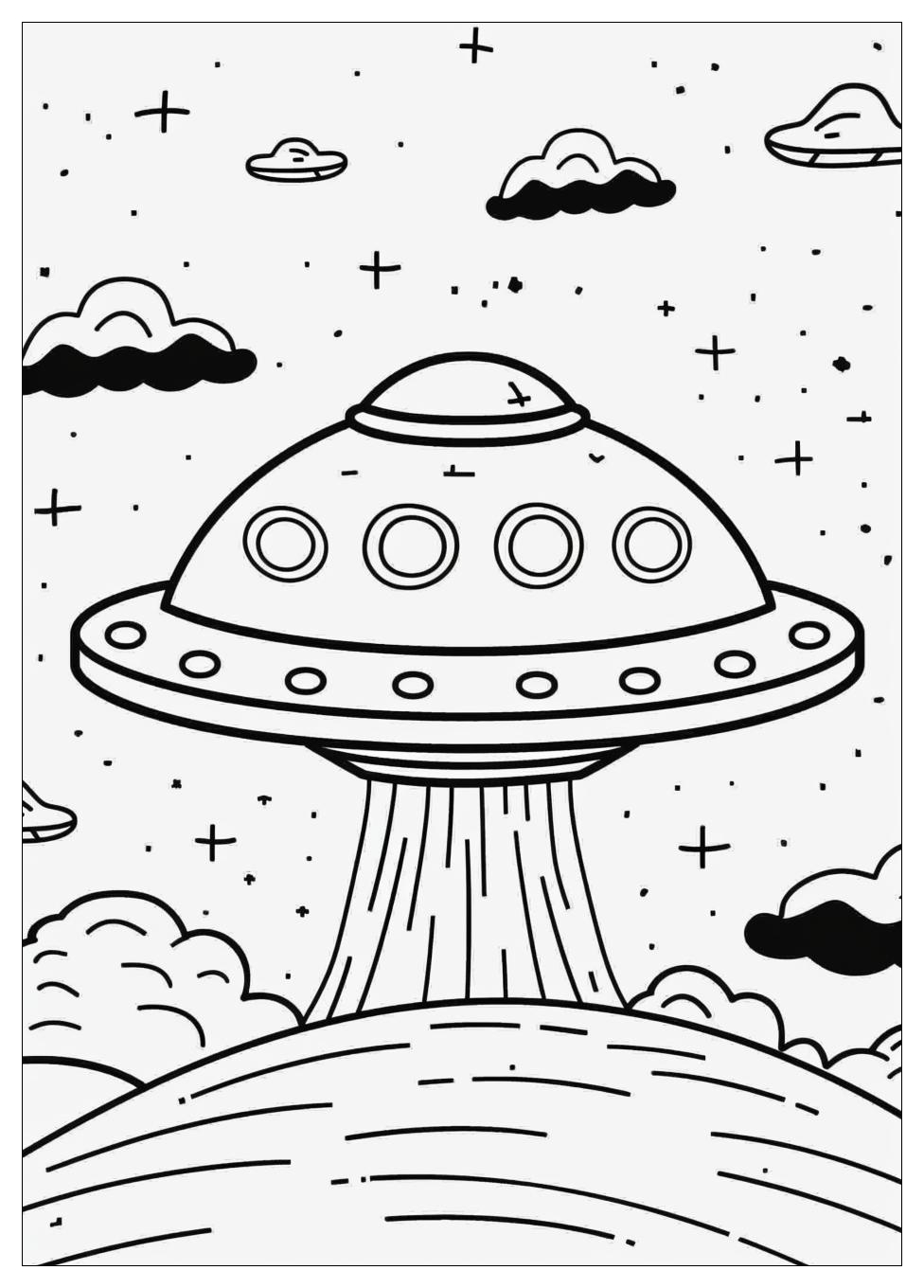 UFO Coloring Pages-9