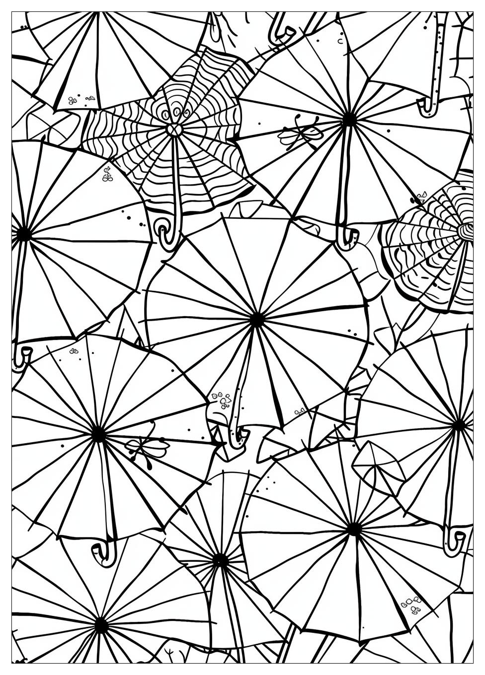 Umbrella Coloring Pages-14