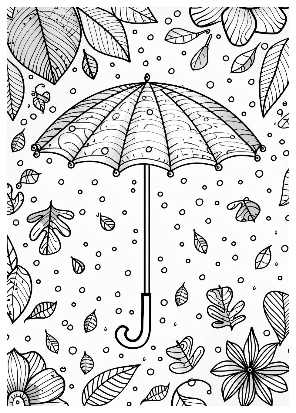 Umbrella Coloring Pages-17