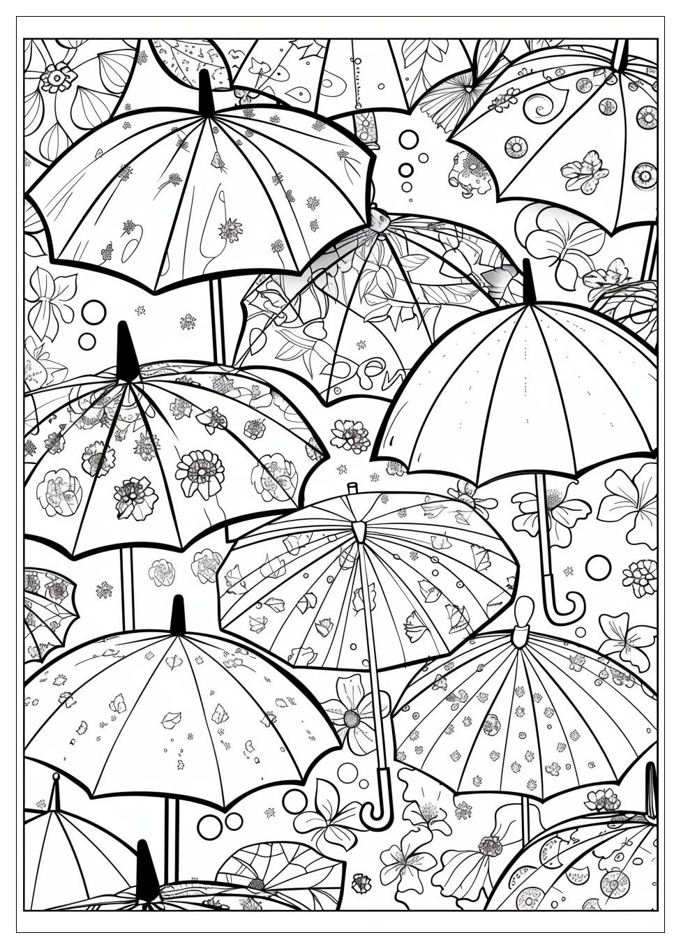 Umbrella Coloring Pages-18